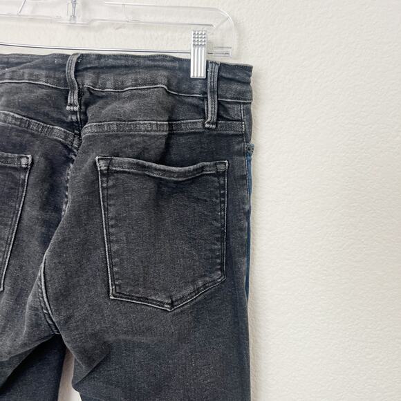 [Frame] Le One Skinny Two Tone Stretch Teller Mid Rise Jeans Ankle Length Sz 30 - Picture 9 of 11